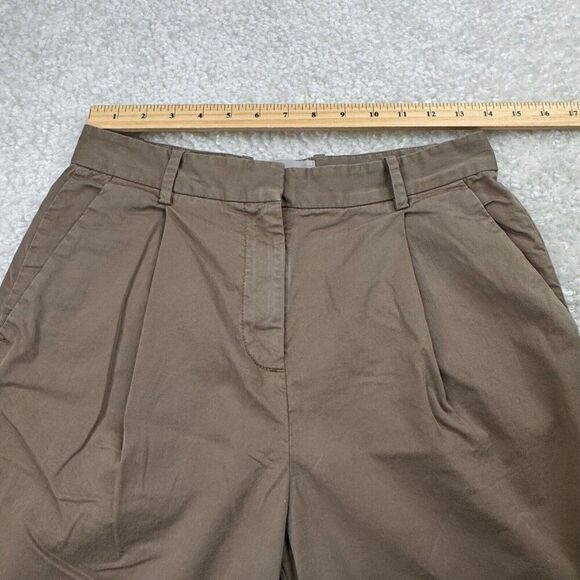 Everlane Slouchy Chino Pleated Pant Brown - Picture 8 of 11